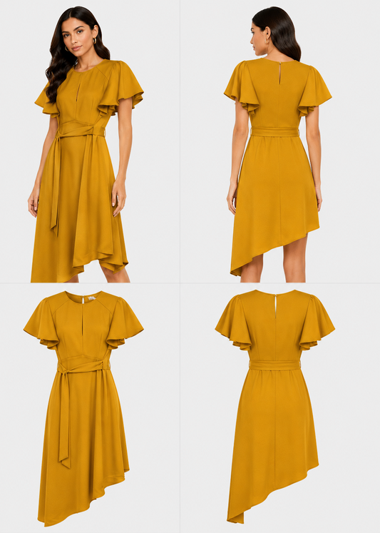 Oasis Gold Dress (Size 10)