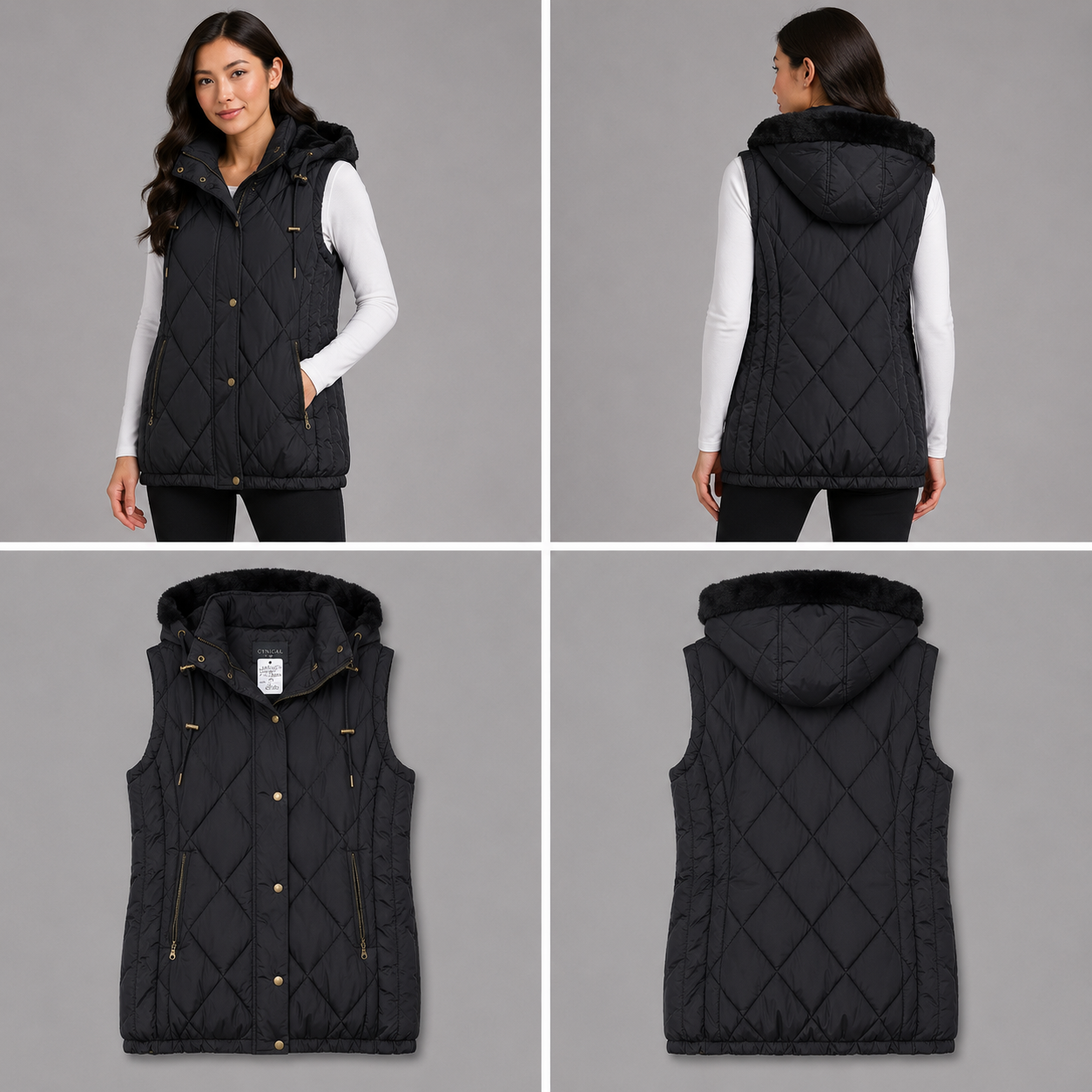 Cynical Padded Sleeveless Coat (Size M)