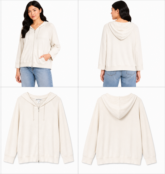 Jones New York Sport White Cardigan (Size M)