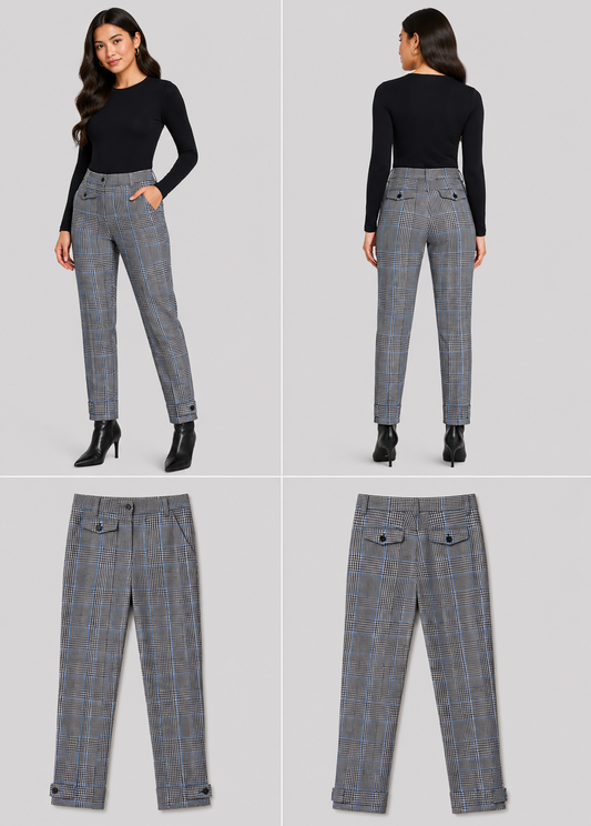 Country Road Plaid Trousers (Size 10)