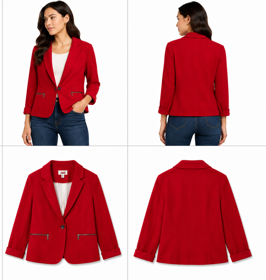 Jag Red Blazer (Size 14)