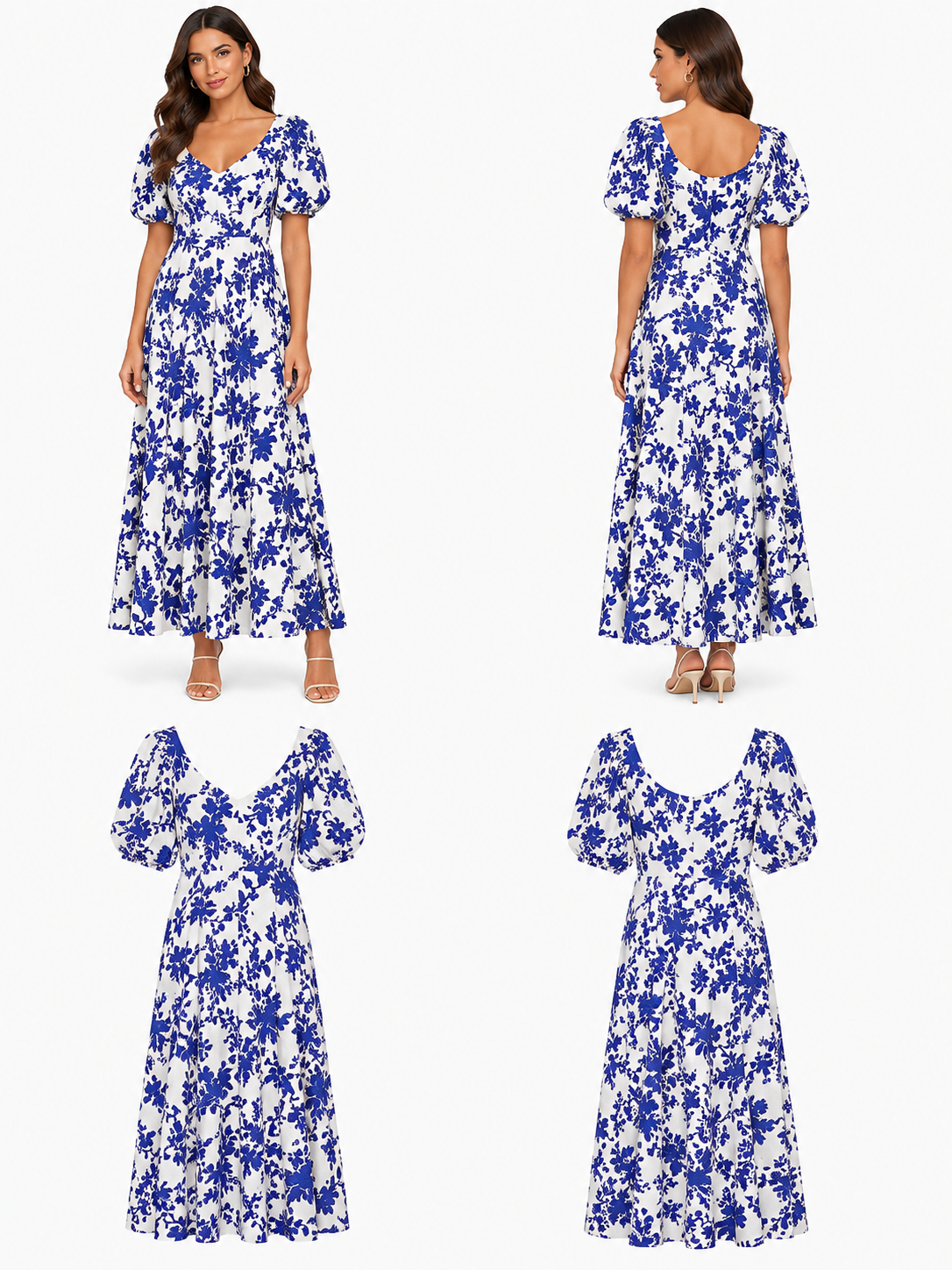 Seduce Blue & White Dress (Size 10)