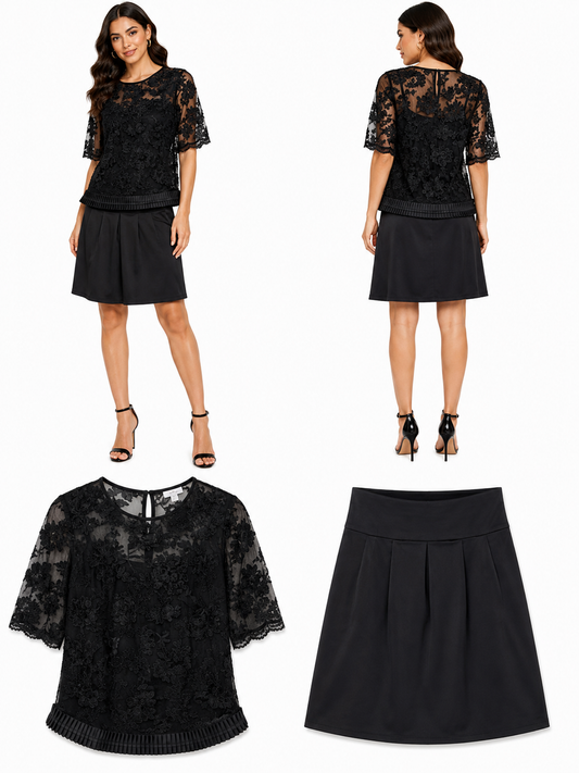 Trelise Cooper Black Need for Bead Top (Size 12)