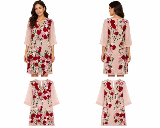 Trelise Cooper Pink Floral Dress (Size 8)